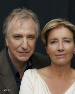 Alan Rickman e Emma Thomposon em The Song of Lunch, 2010
