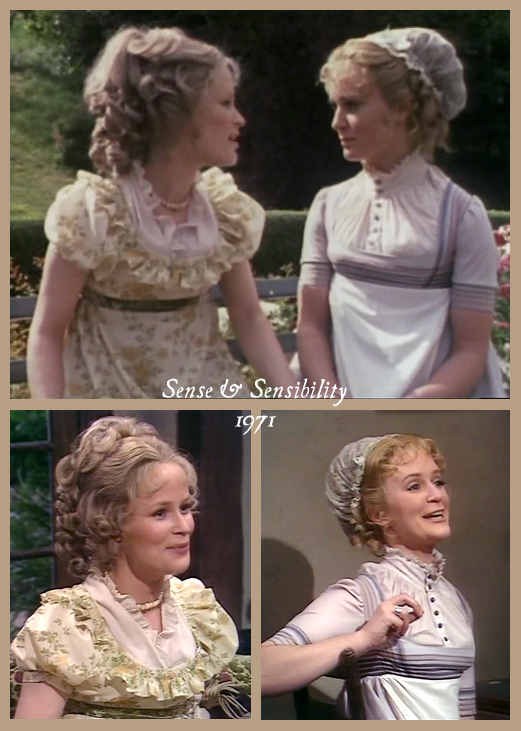Vestuário Marianne e Elinor, Sense and Sensibility 1971