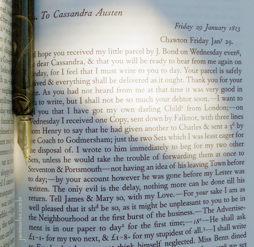 Carta de Jane Austen de 29 de janeiro de 1913