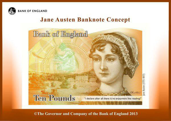 Jane Austen, 10 libras